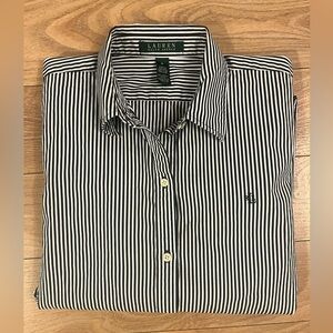 ✨ Lauren Ralph Lauren Striped Button Down Shirt | Classic Preppy Workwear